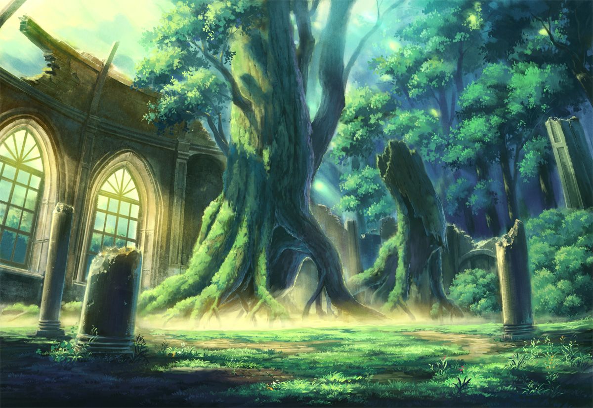 Anime Forest City Google Search Adventure Art Stuff