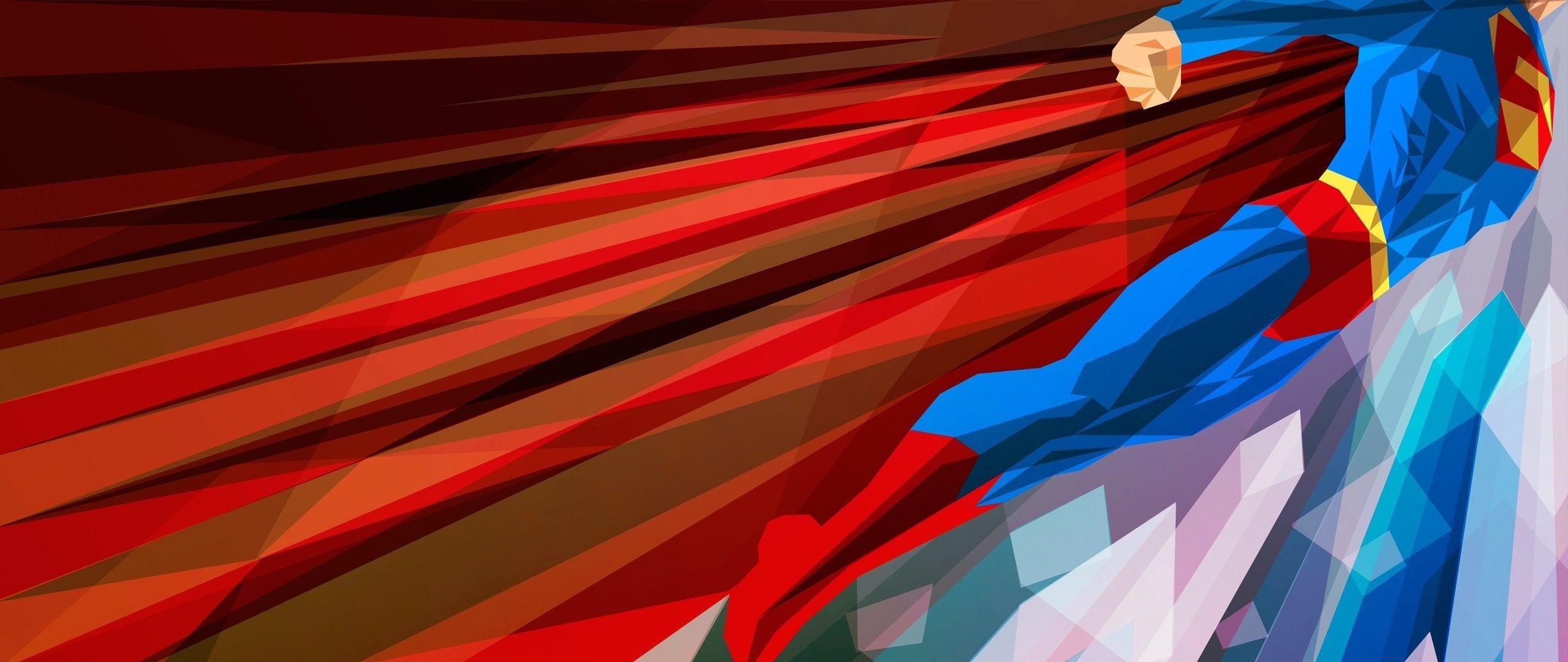 HD Background Superman Art Fan Abstract Design Superhero
