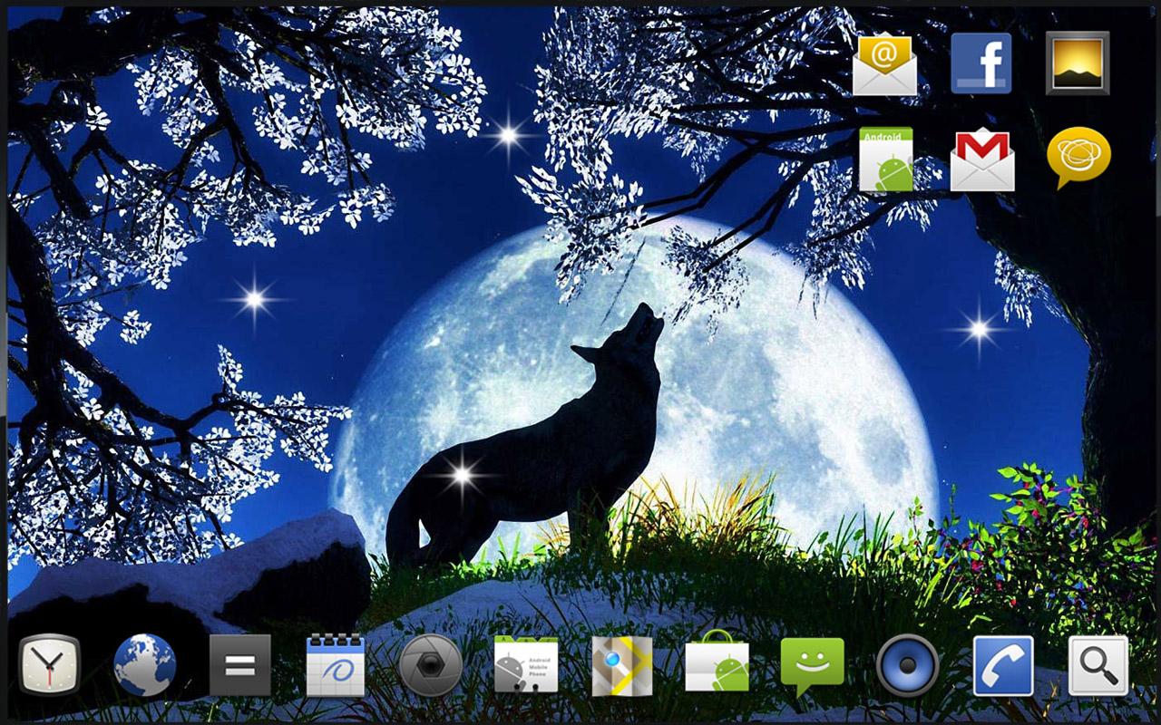 Download Wolf Song HD live wallpaper for android Wolf