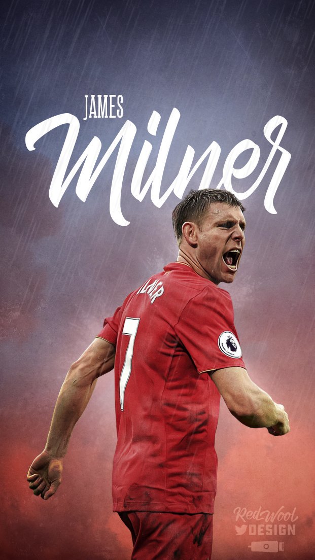 Tami Red Wool Design On James Milner Poster And Mobile