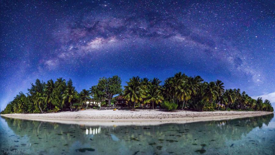 Milky Way Over Aitutaki Cook Islands 4k Wallpaper