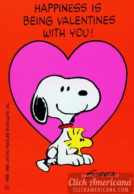 Peanuts Vintage Snoopy Valentine S Day Cards