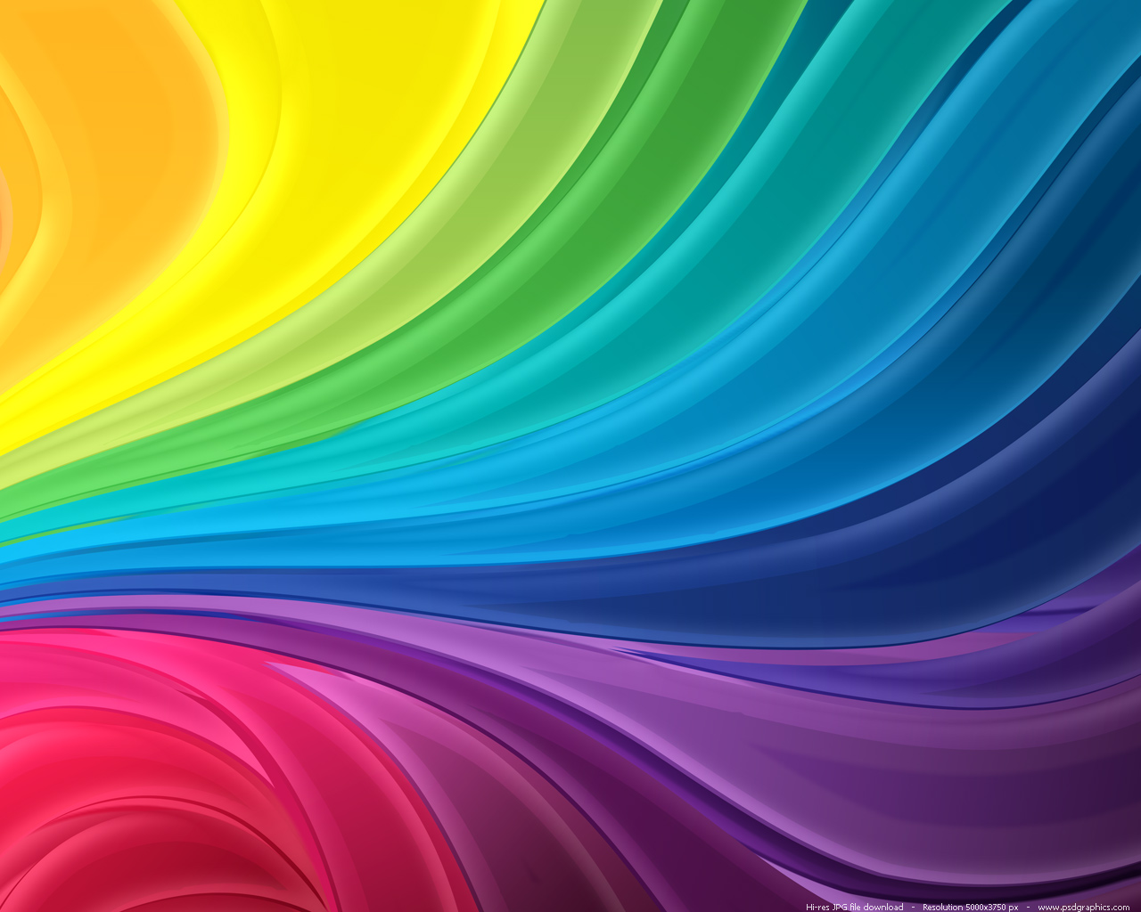 Abstract Rainbow Flow Background Psdgraphics