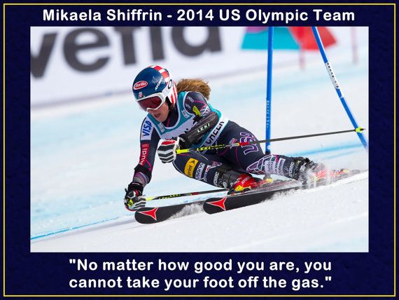 Skiing Poster Mikaela Shiffrin Photo Quote By