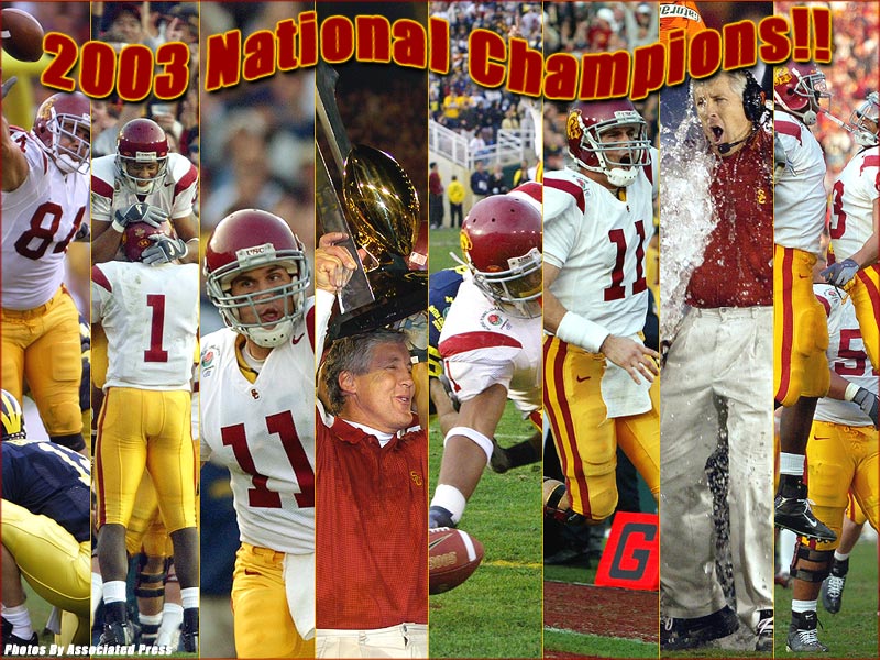 National Champs Wallpaper University Of Southern California