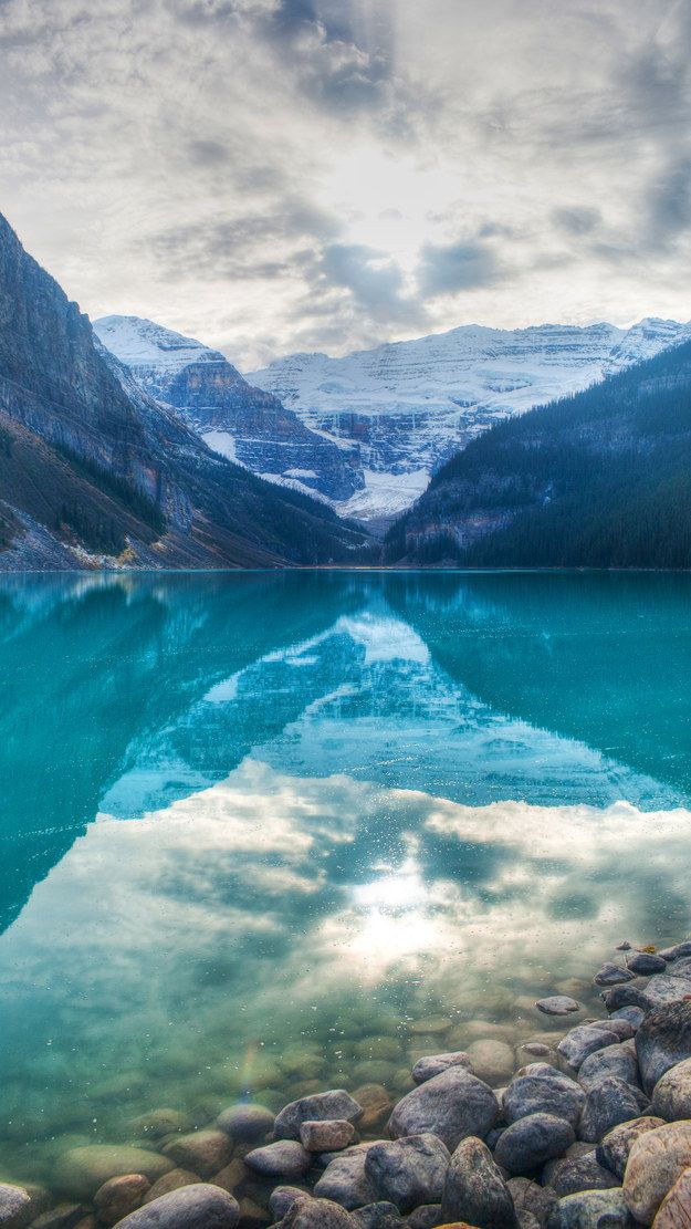 Lake Louise Alberta Nature iPhone Wallpaper Homescreen