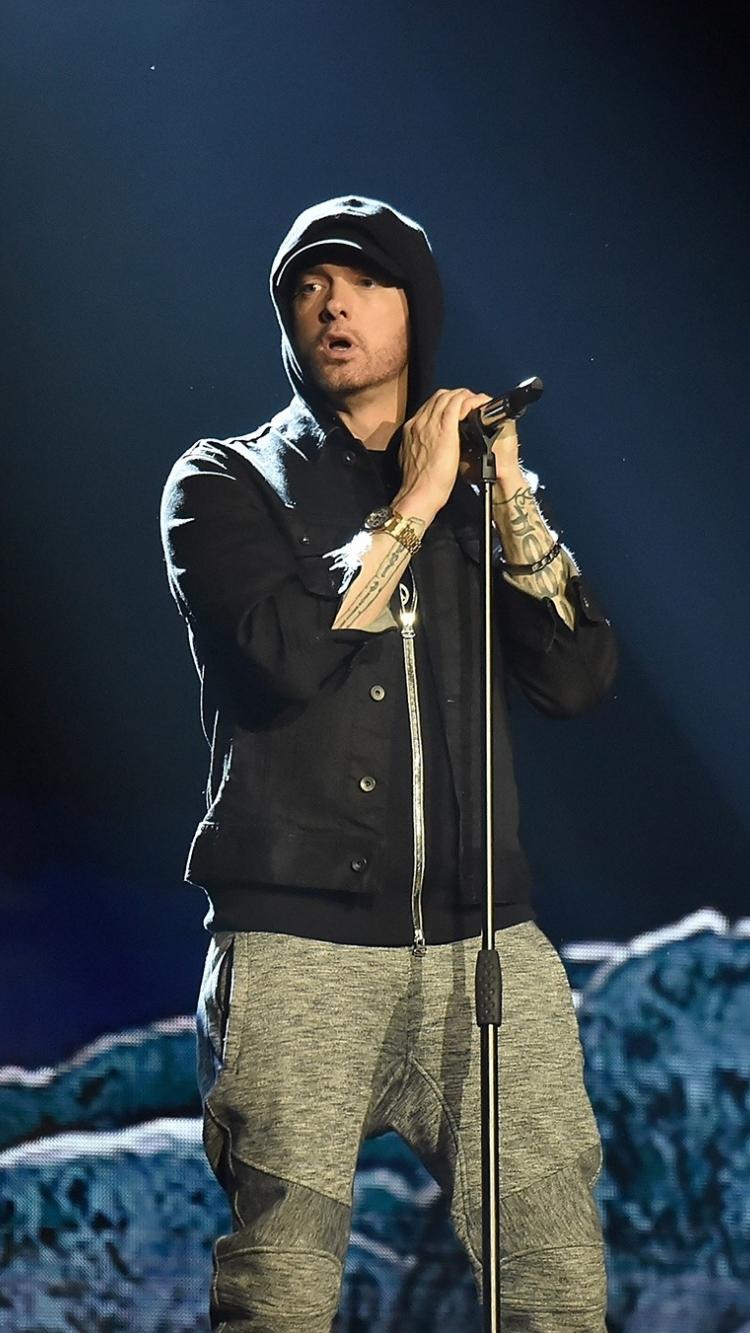 Wallpaper American Rapper Live Concert Eminem