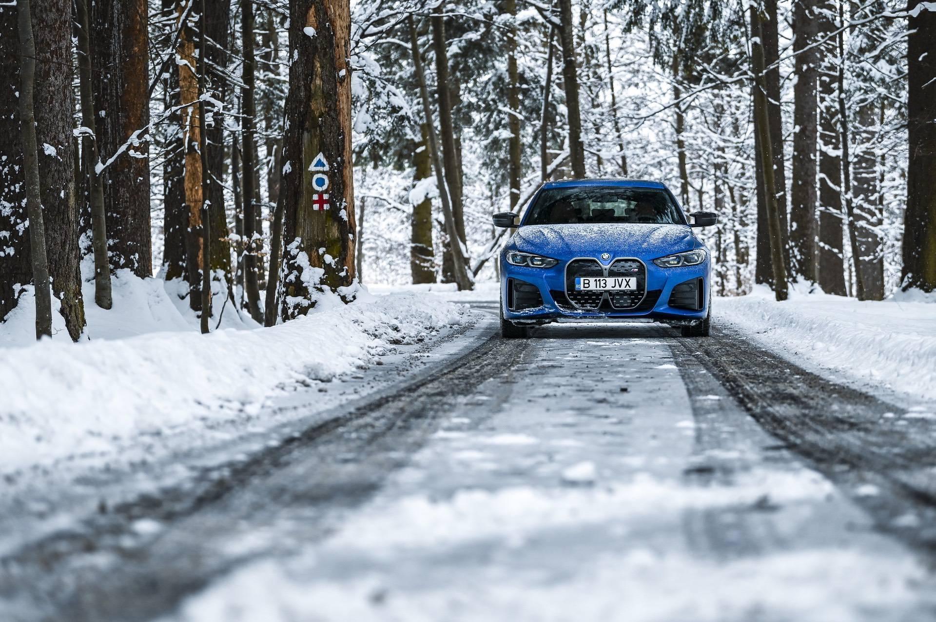 Bmw I4 M50 Tackles The Snow In Land Of Dracula