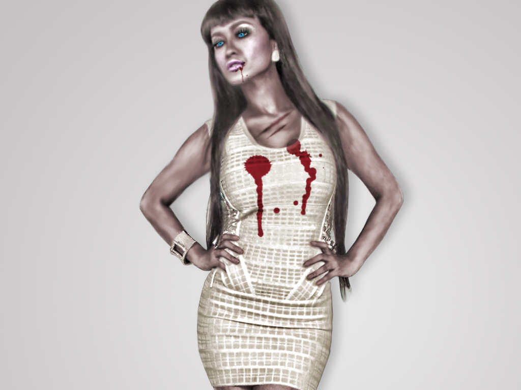 Scary Wallpaper Sexy Zombie Girl