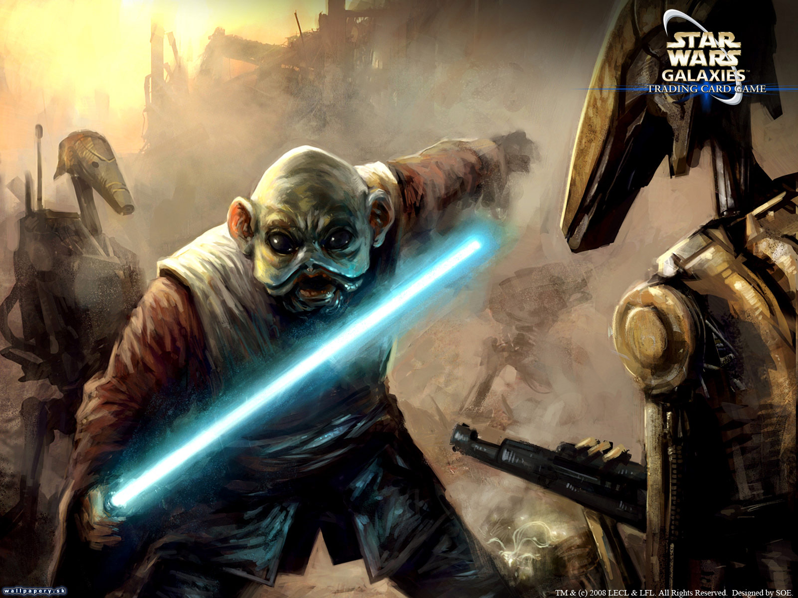 Star Wars Galaxies Trading Card Game Champions Of The Force Wallpaper