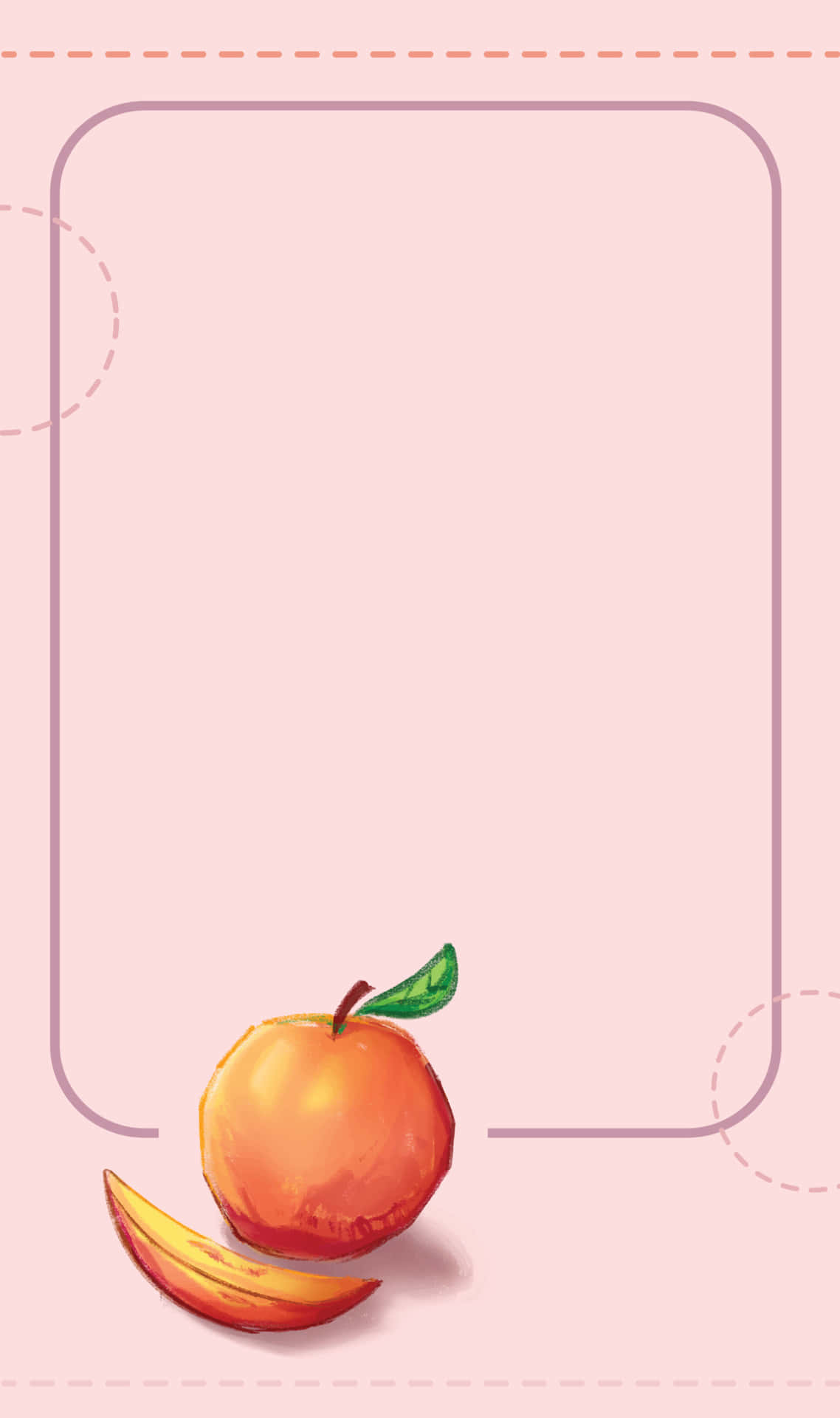 Cute Peach Wallpaper