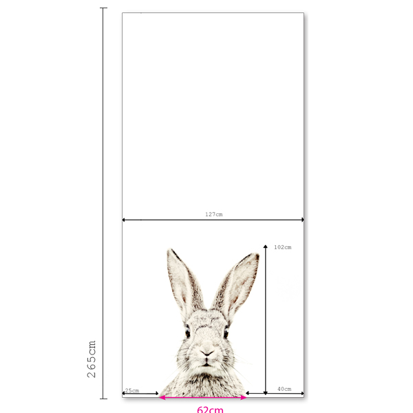 Bunny Wallpaper With Magic Surface Large Scandinavian