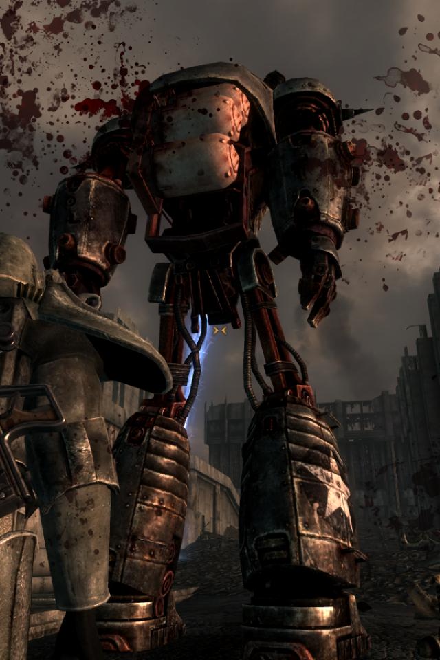 Liberty Prime Fallout Game Scenes Mobile Resolutions