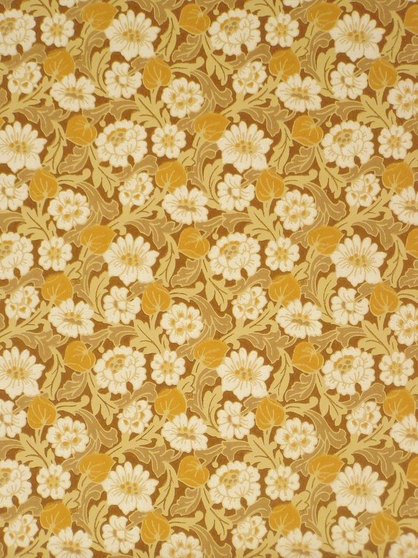 Floral Wallpaper Retro Behang Met Bloemen Vintage