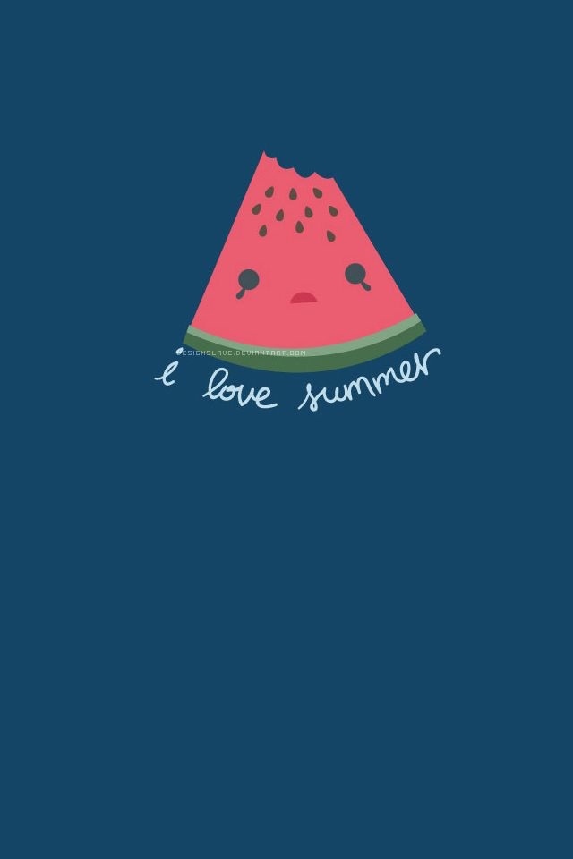 I Love Summer Wallpaper For iPhone 4s