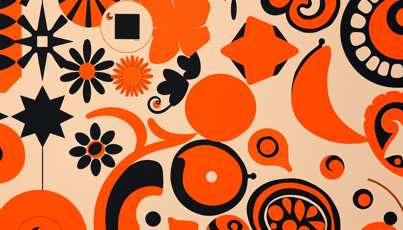 Orange And Black Wallpaper