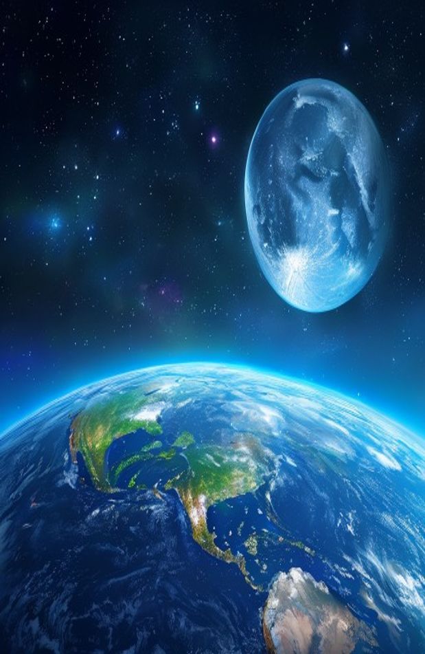 Earth And Moon Live Wallpaper