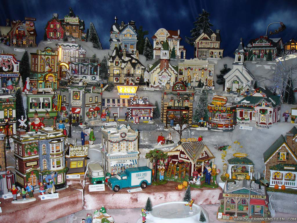 Wallpaper Joyful Christmas Village
