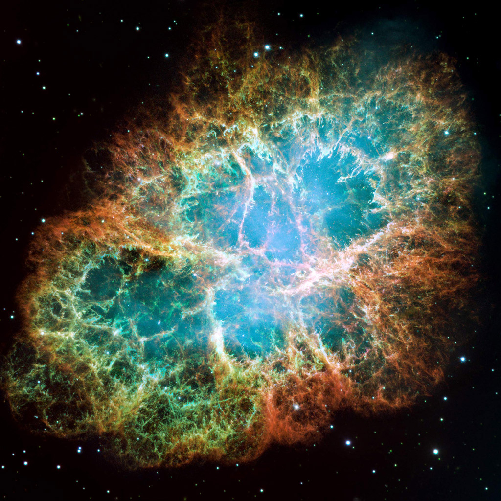Space   Hubble Crab Nebula Photo   iPad iPhone HD Wallpaper Free