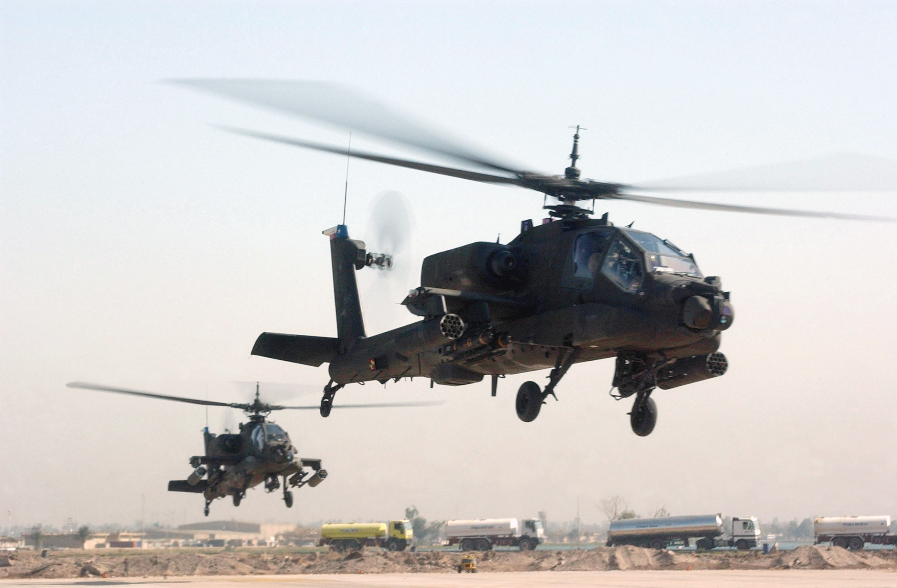 Ah Apache Us Army Attack Helicopter Helicopters