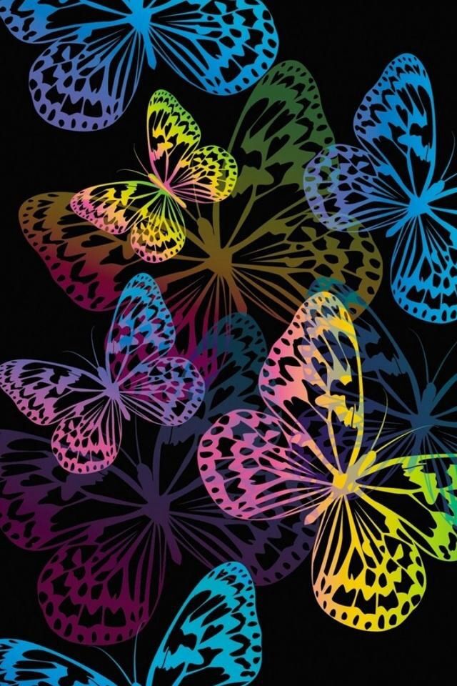 Butterflies iPhone Wallpaper Background Abstract Butterfly
