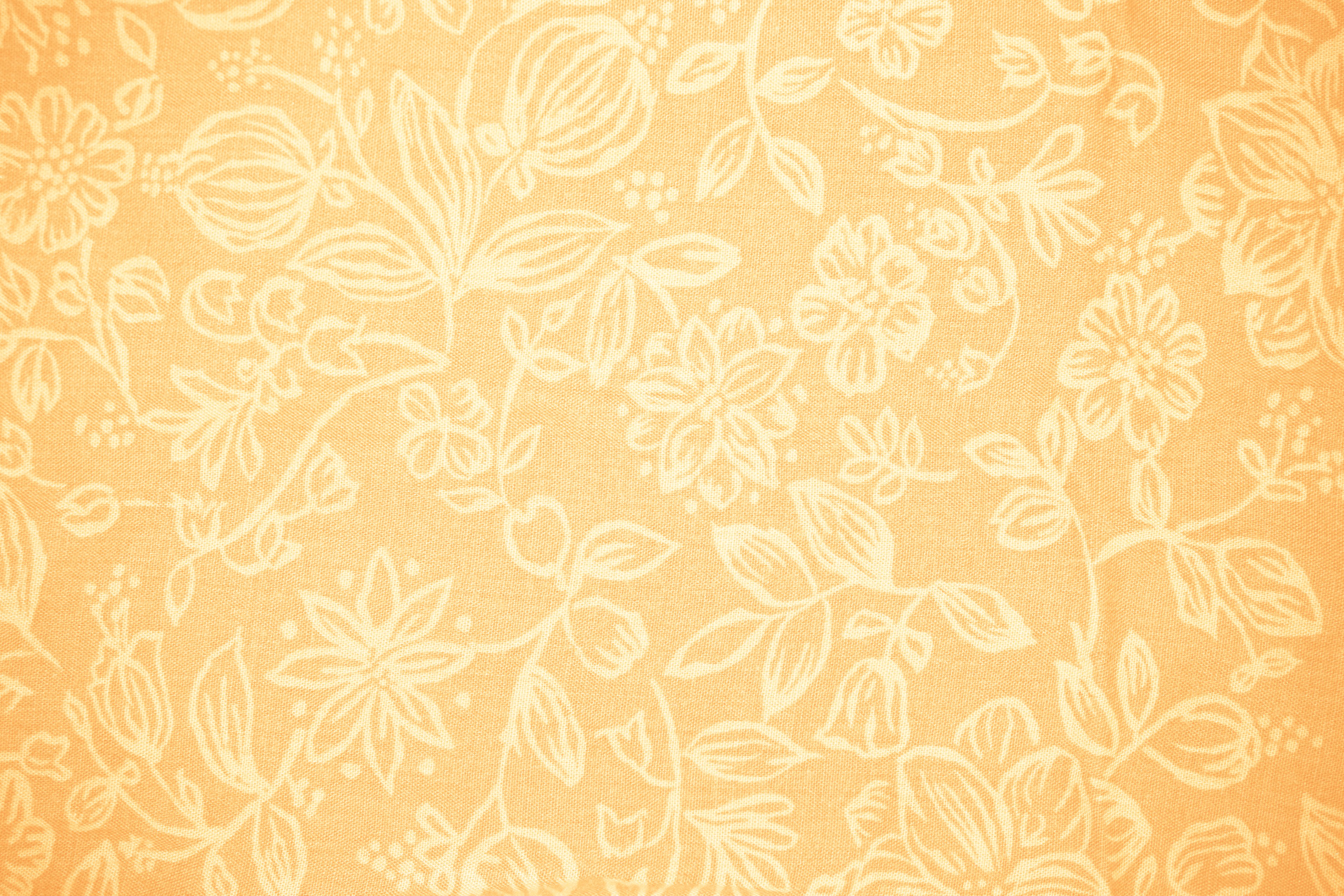 Peach Colored Fabric With Floral Pattern Texture Picture