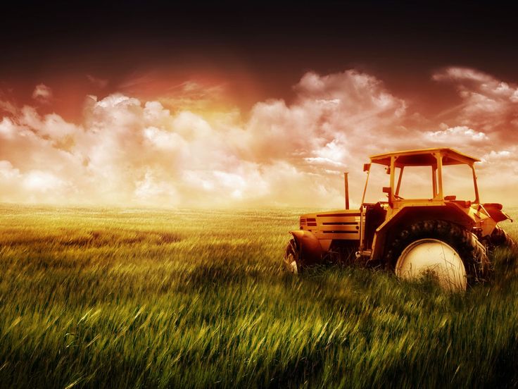 Green Farm Field And Tractor Wallpaper Quote Country Girls Farms