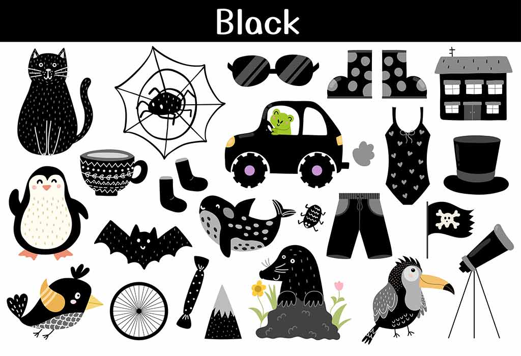 Teach Kids About Things That Are Black In Colour Wallpaper