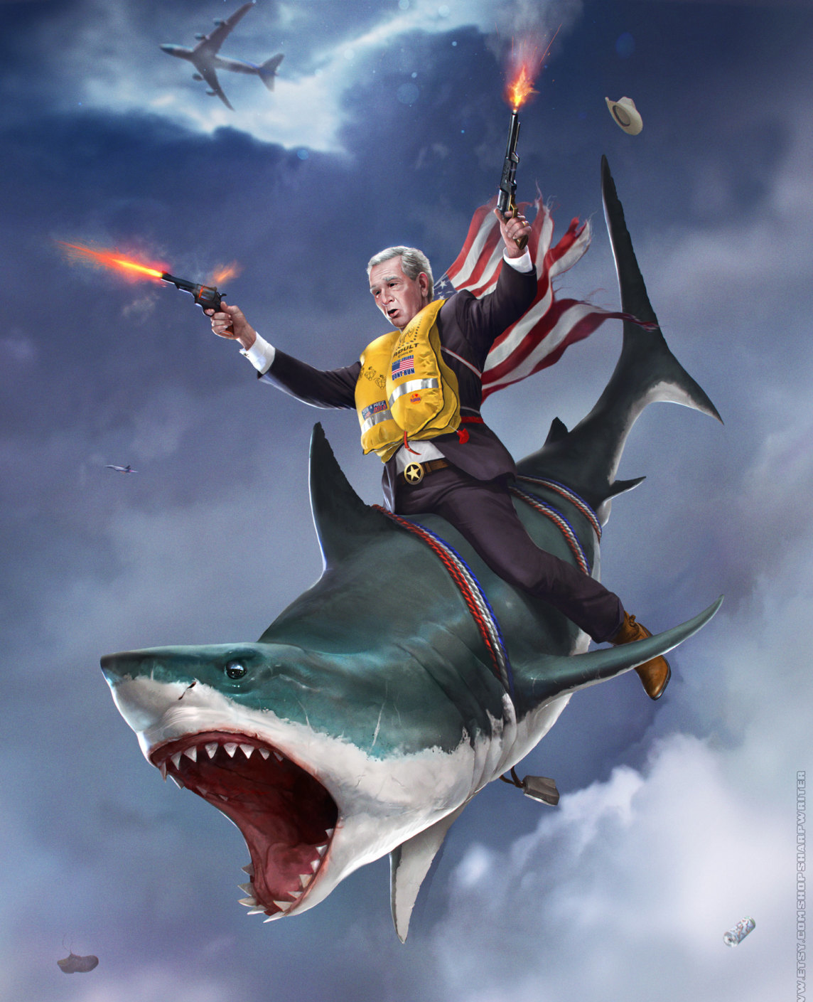 These Badass Presidential Portraits Are The Most American