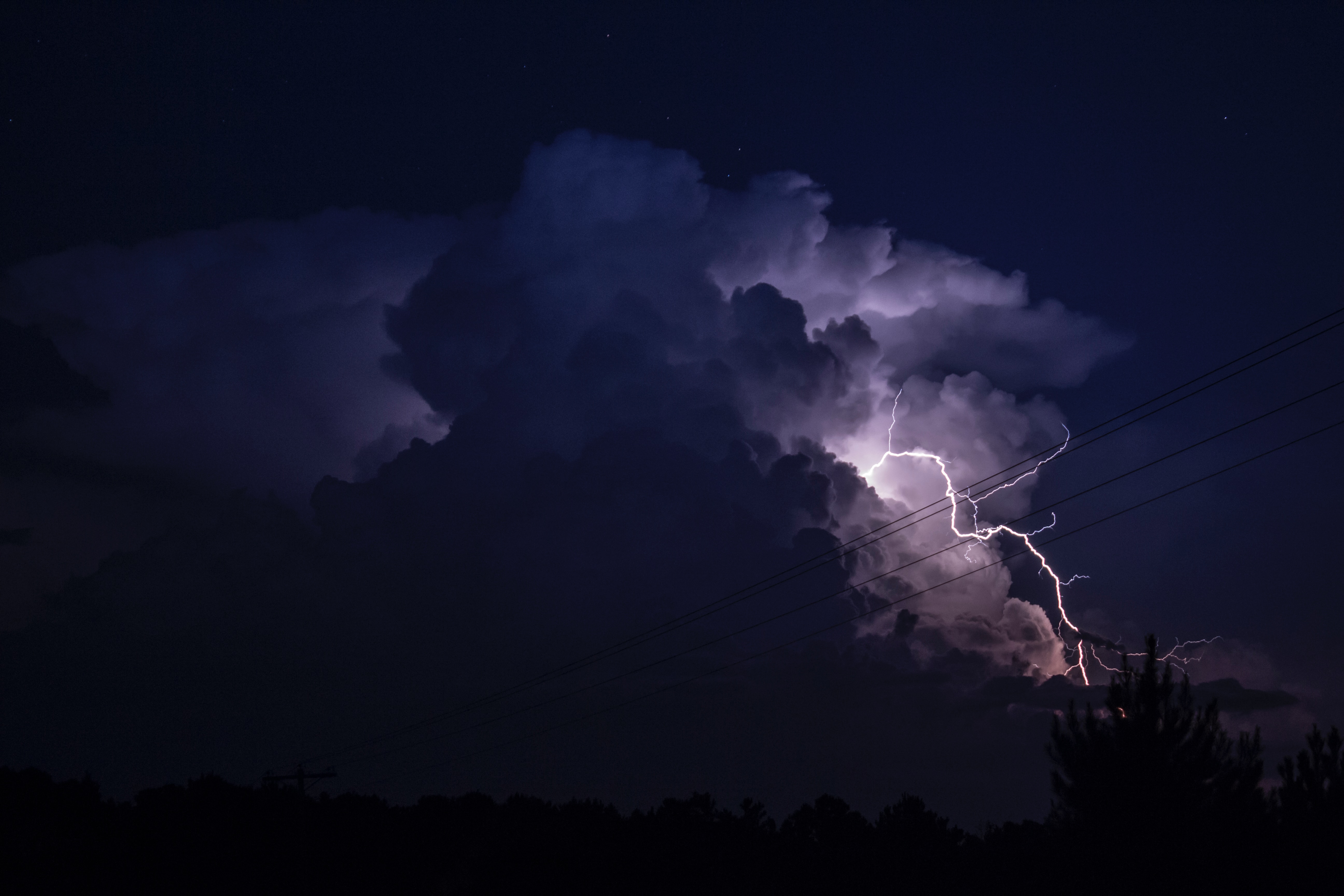 Lightning Wallpaper For iPhone iPad Desktop