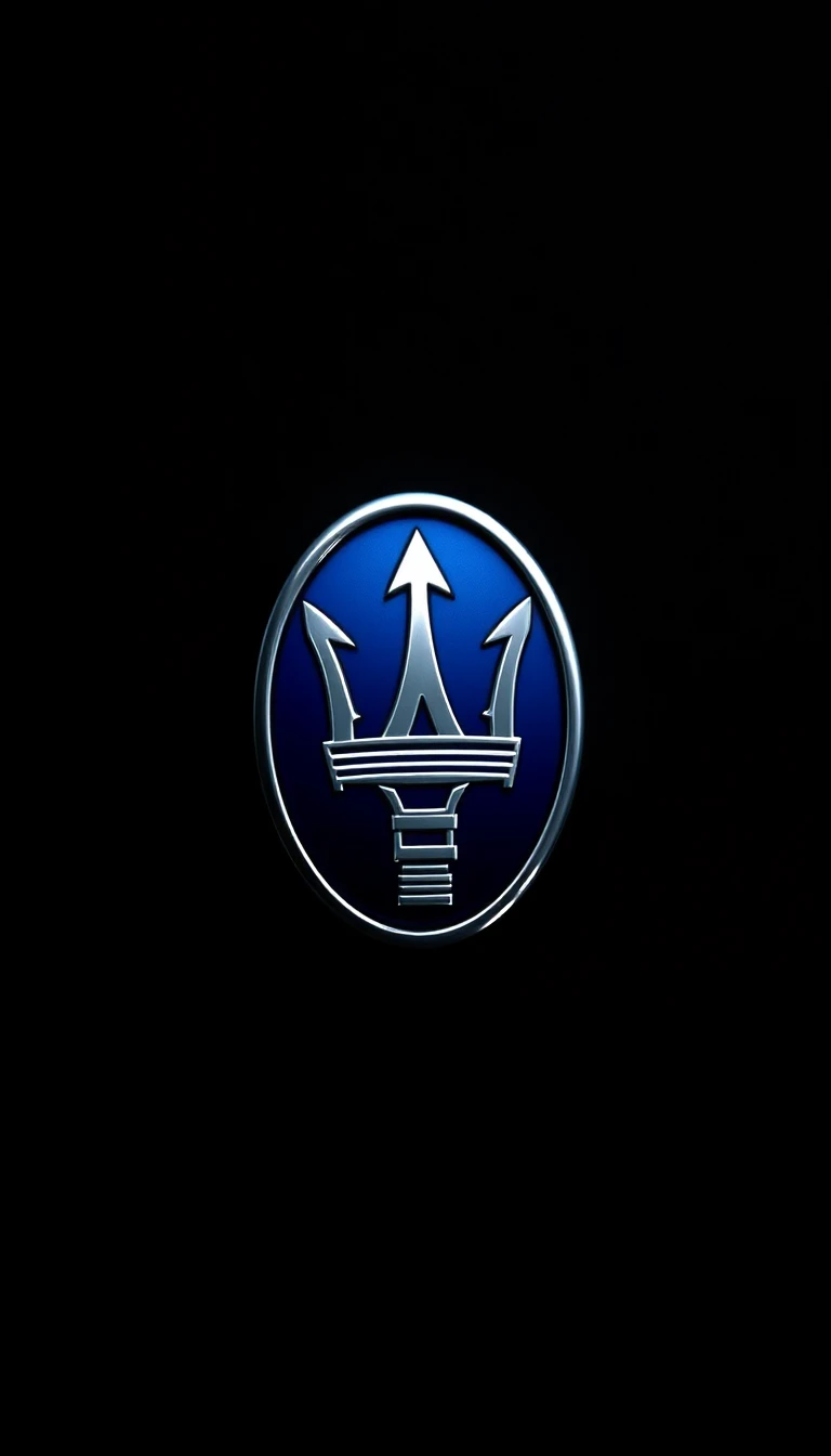 Maserati Logo Phone Wallpaper
