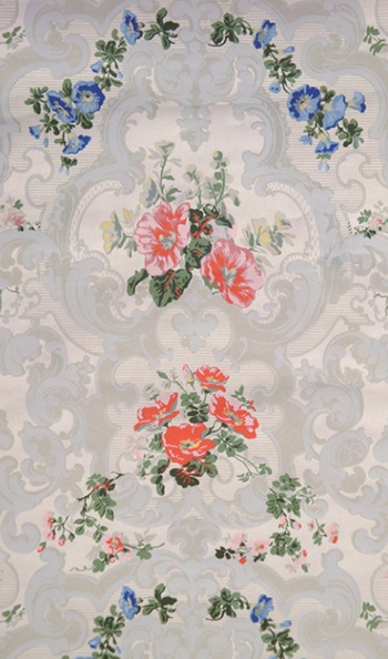 Sprigs Of Greenery Adorn A Reproduction Wallpaper For Uppark House