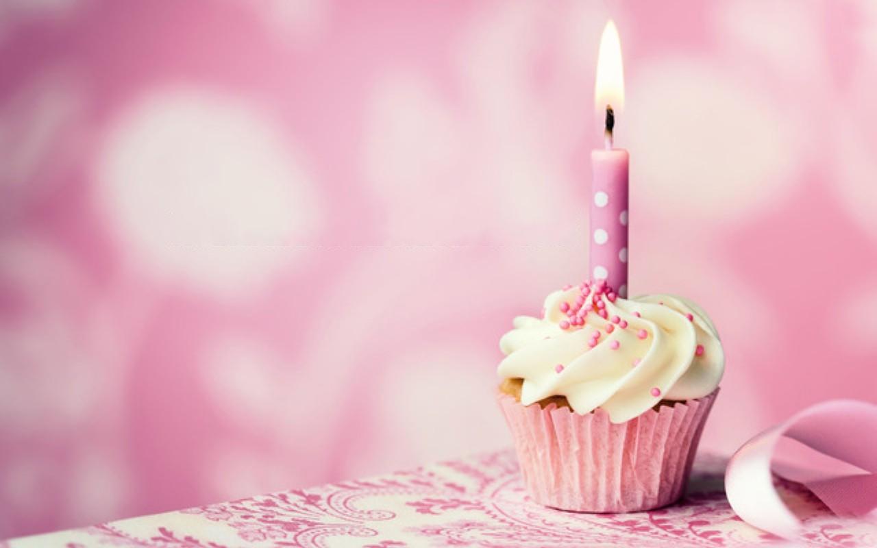 Happy BirtHDay Cupcake Pink Wallpaper And Background