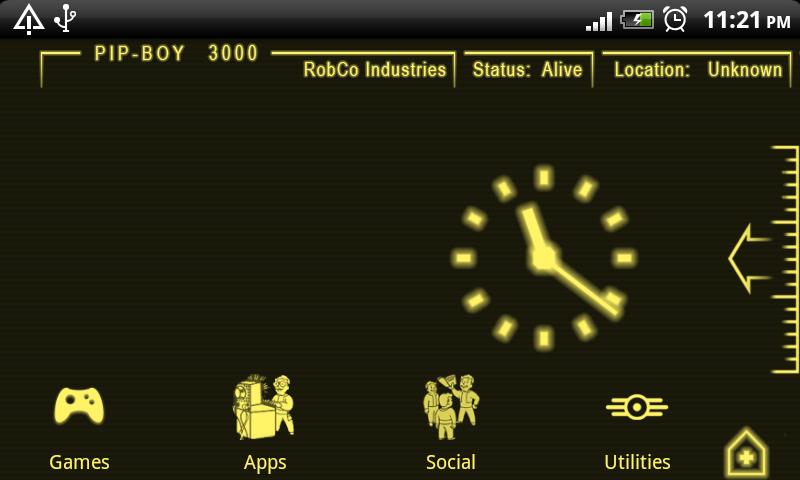 Pipboy Amber Fallout Screenshot