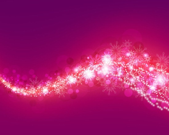  mania Abstract Purple and Pink Bokeh Background with Snowflakes
