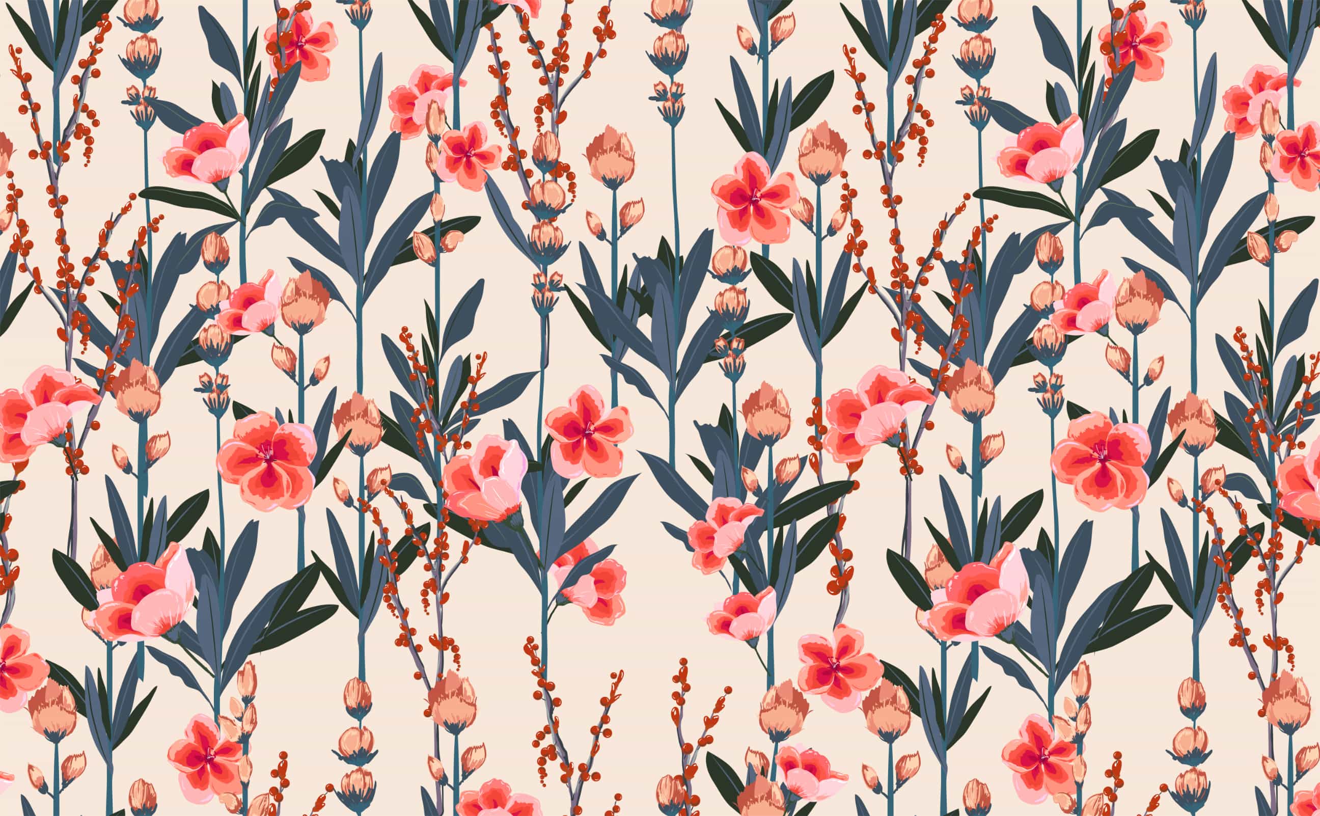 Floral Pattern Wallpaper
