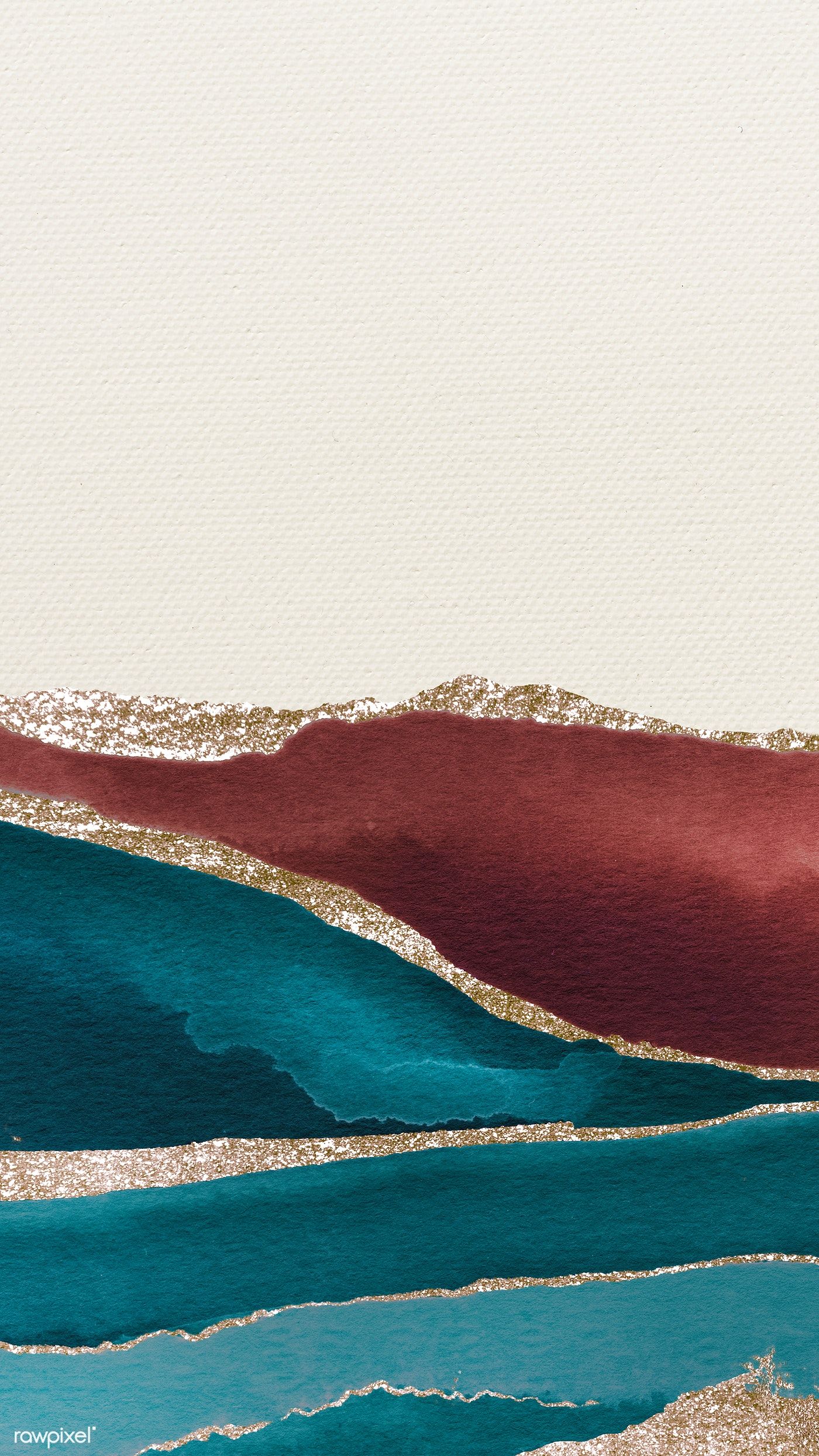 Premium Image Of Shimmering Teal And Brown On White Paper