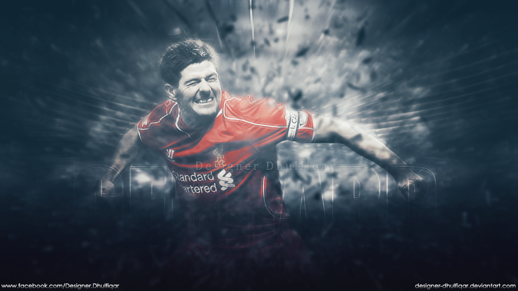 Steven Gerrard Liverpool By Designer Dhulfiqar