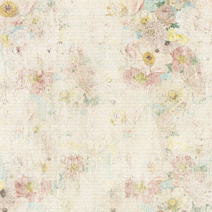 Fairy Belle Vintage Floral Background Paper Background