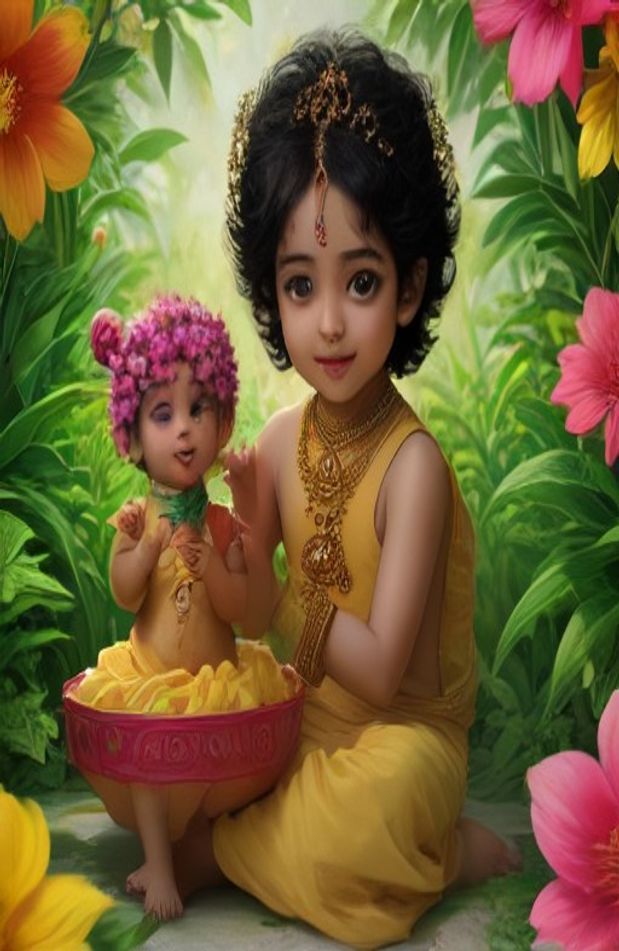 Natkhat Krishna HD Wallpaper