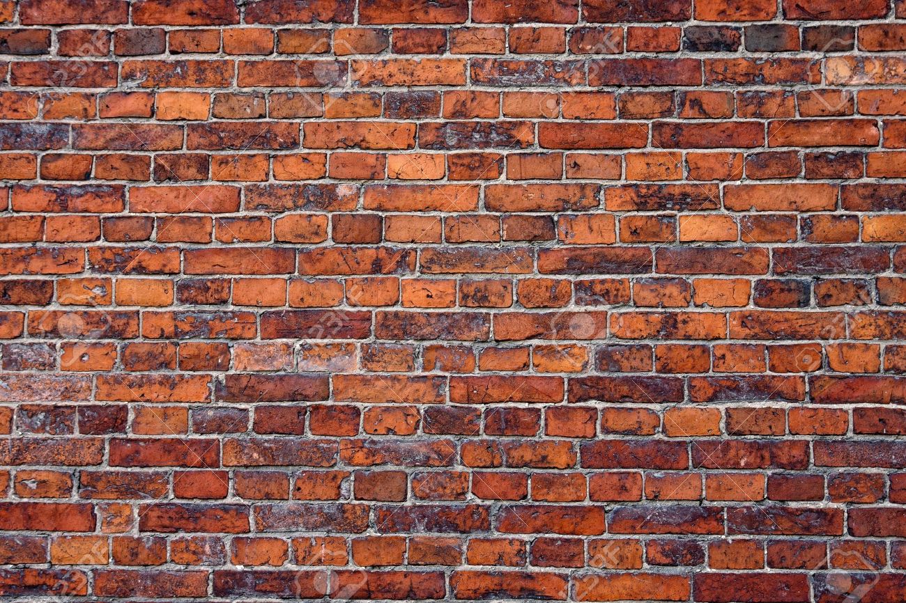Abstract Close Up Red Brick Wall Background Stock Photo Picture