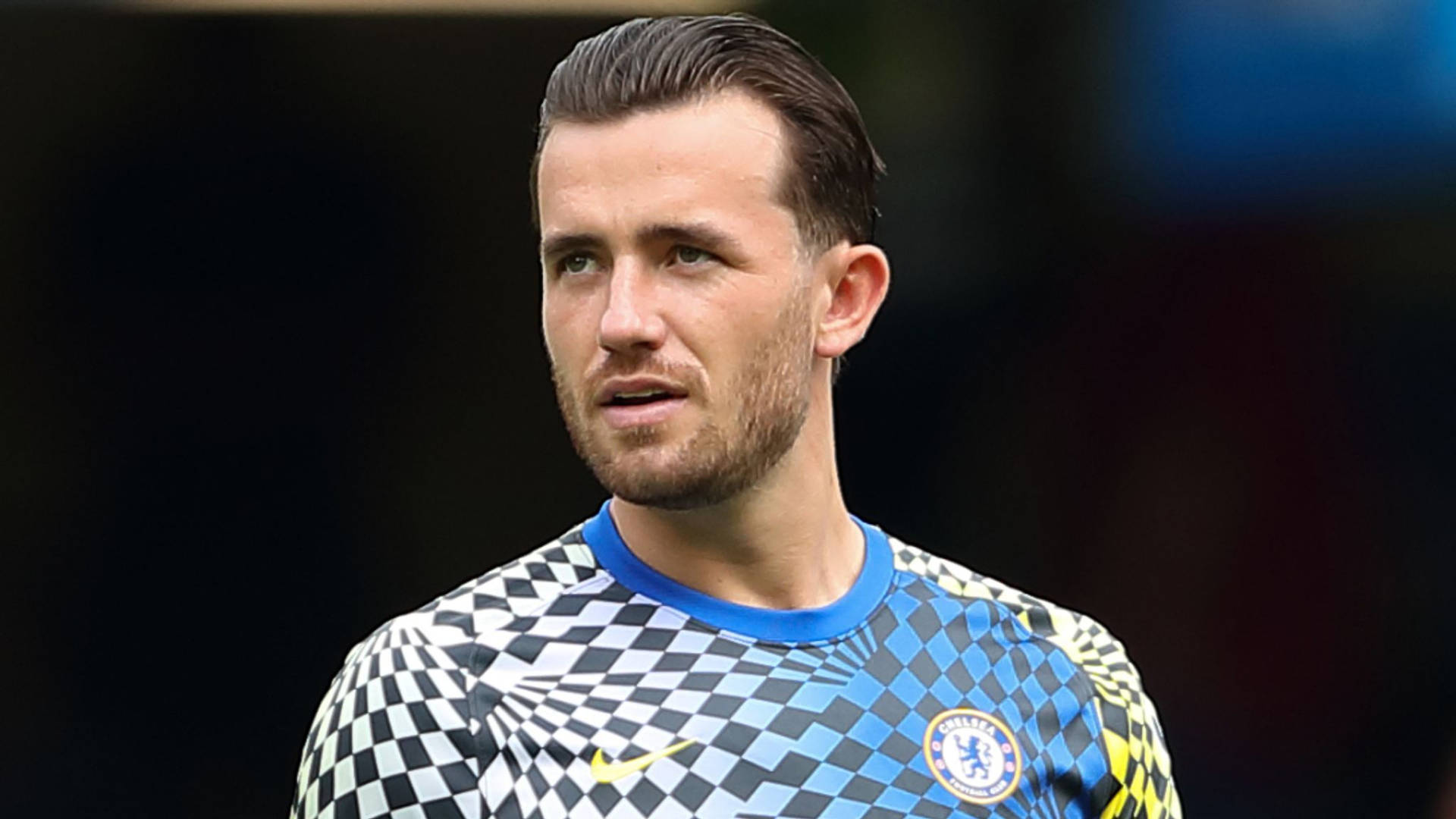 Ben Chilwell Posing In A Stylish Checkered Shirt Wallpaper
