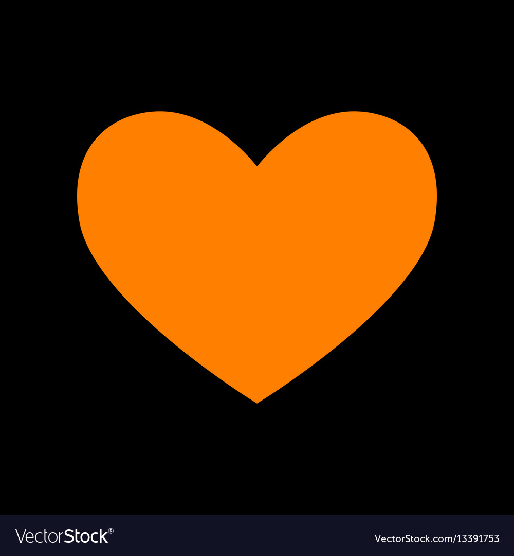 Tie Sign Orange Icon On Black Background Old Vector Image