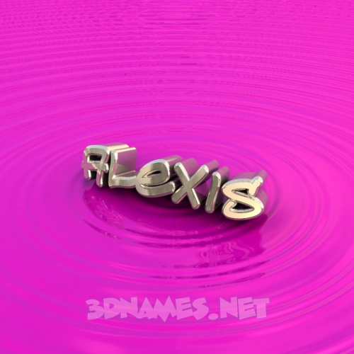 Pre Of Pink Graffiti For Name Alexis