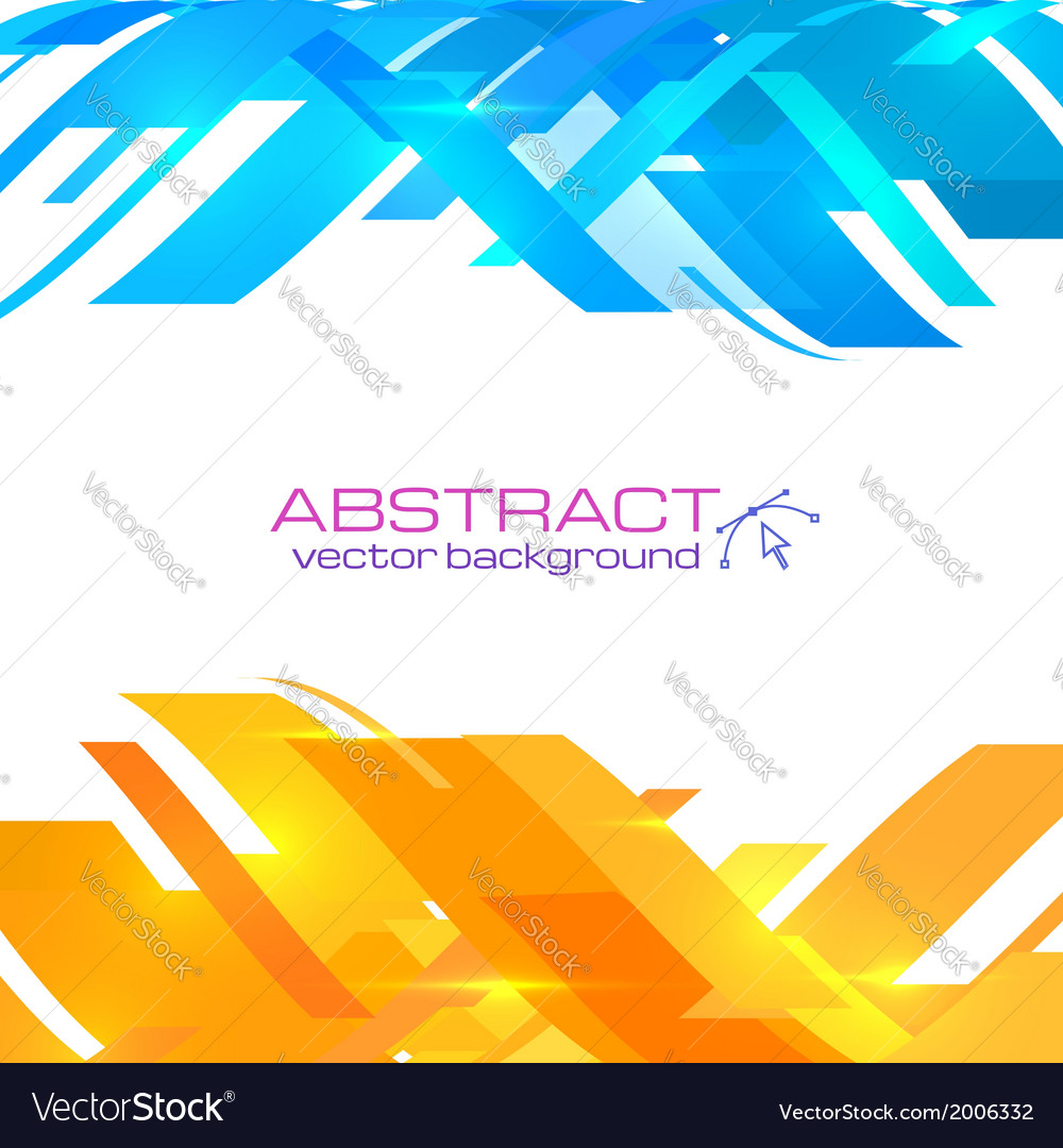 Abstract Blue And Orange Background Royalty Vector