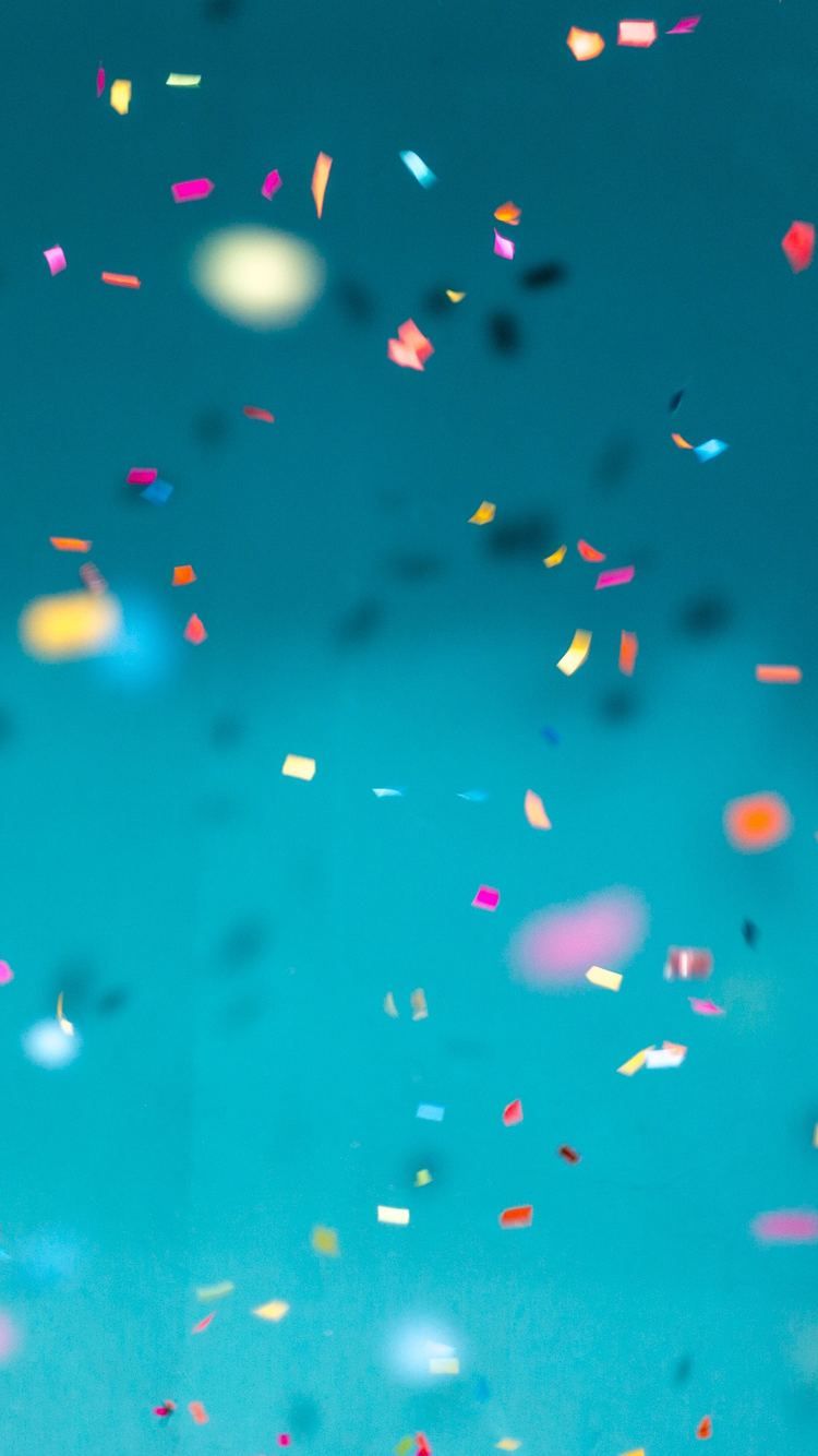 Confetti iPhone Wallpaper Top Background