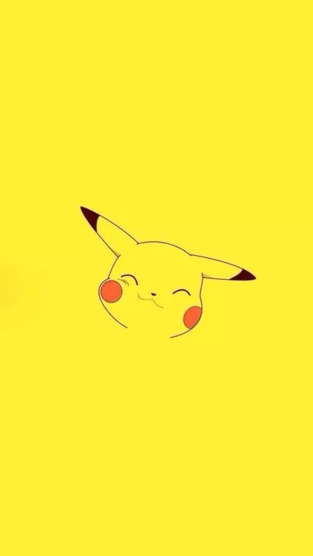Minmin Hoe On Yellow Wallpaper Pikachu Cartoon