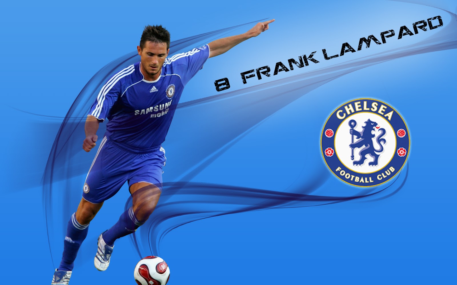 top footballer wallpaper Frank Lampard Chelsea Jersey