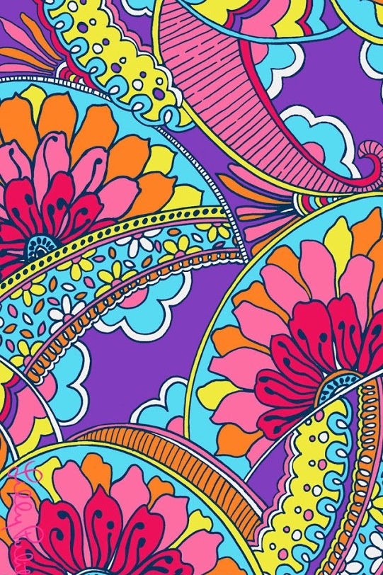 Colorful Paisley iPhone Wallpaper