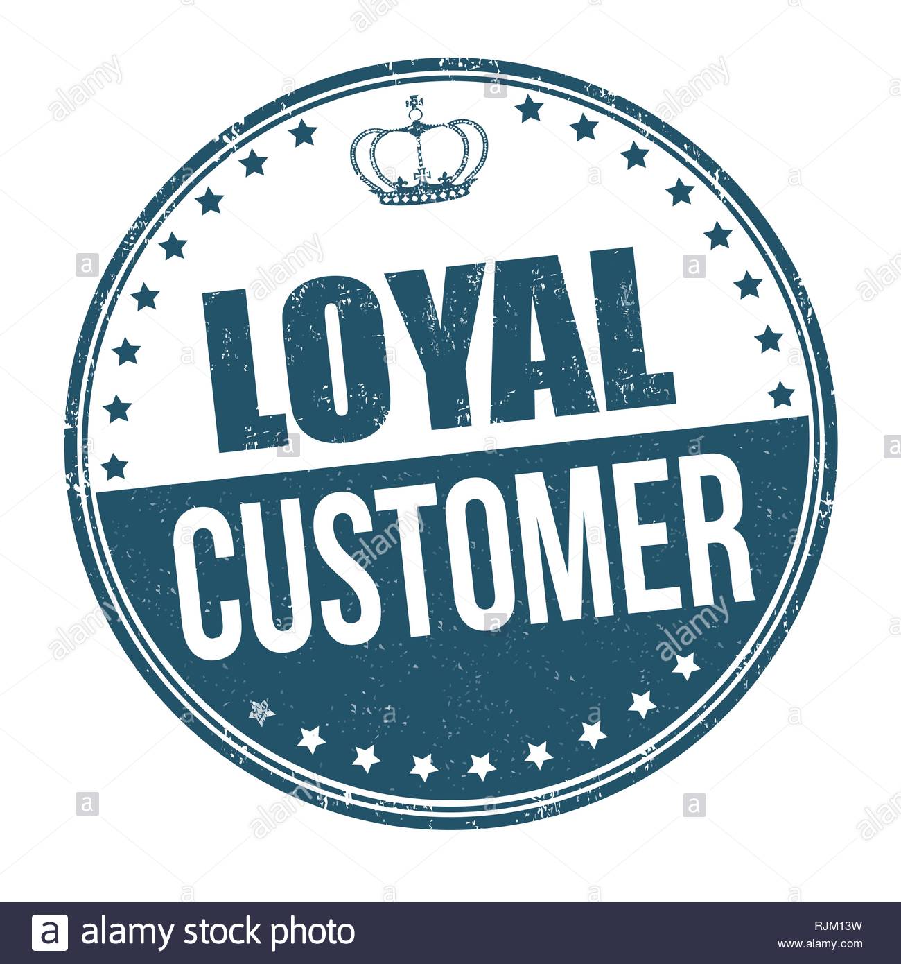 Loyal Customer Sign Or Stamp On White Background Vector